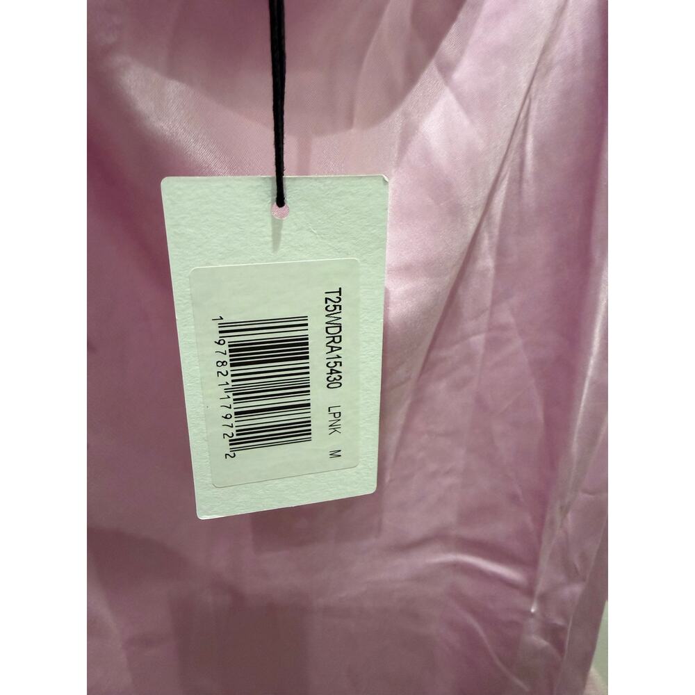 New few moda O.P.T Ingrid light pink silk blend dress $347 sz M - Picture 9 of 9